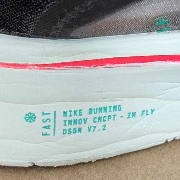 Nike Zoom Fly Sp Fast \'Black Red Orbit Green\' BV6105 001 Mens Size 9.5 main image 5